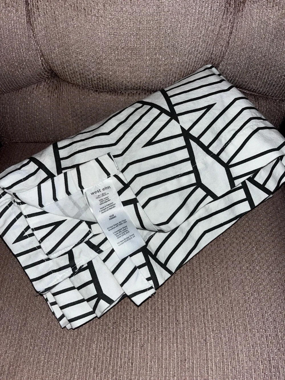 West Elm geometric linear